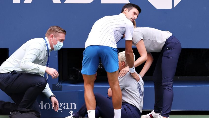 Djokovic, DESCALIFICADO del US Open por pelotazo a una jueza de línea (VIDEO)