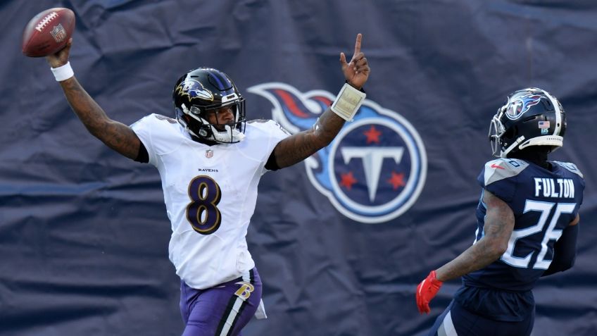 NFL: Con un inspirado Lamar Jackson, Ravens dejan fuera a los Titans