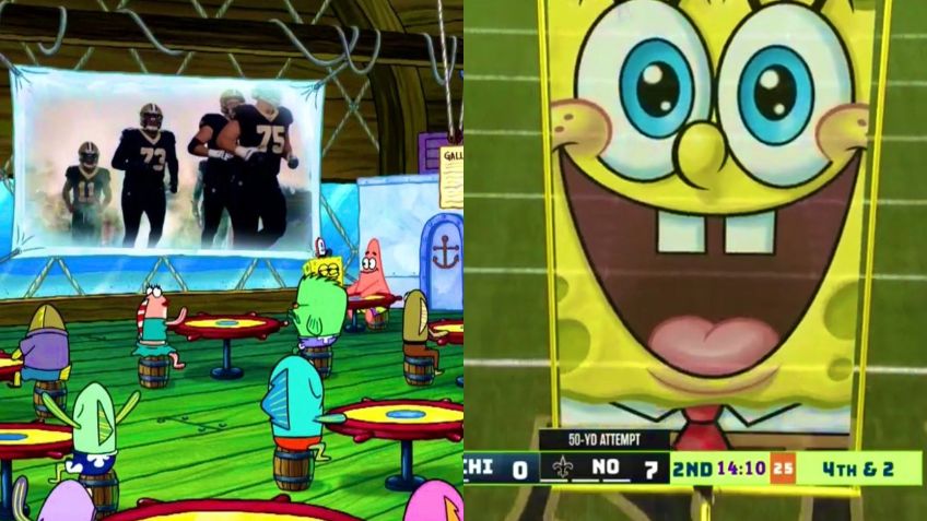 NFL: Nickelodeon sorprende con transmisión 'animada' del Saints vs Bears (VIDEO)