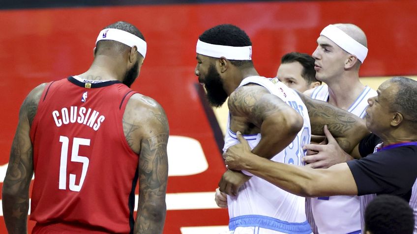 NBA: Markieff Morris y DeMarcus Cousins la lían con pelea y hay expulsiones (VIDEO)