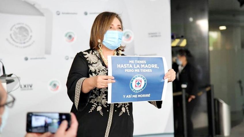 Senadora Xóchitl Gálvez pidió apoyar a Cruz Azul: "No sean gachos" (VIDEO)