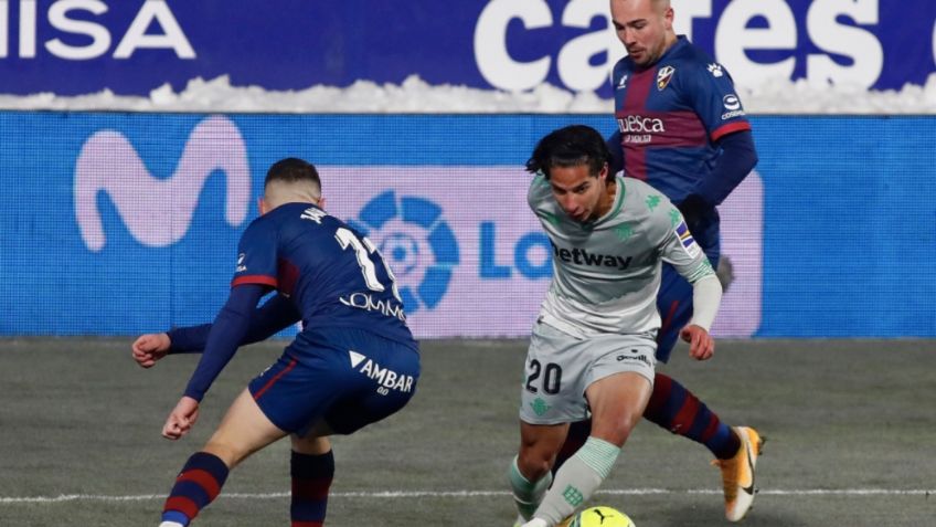 Así fue el partido de Diego Lainez en triunfo del Betis sobre el Huesca