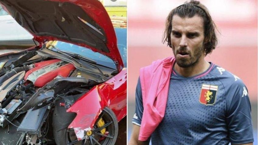 Portero del Genoa manda lavar su Ferrari y se lo regresan DESTROZADO (VIDEO)