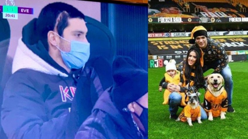 Raúl Jiménez asiste al juego del Wolverhampton y muestra cicatriz (FOTO)