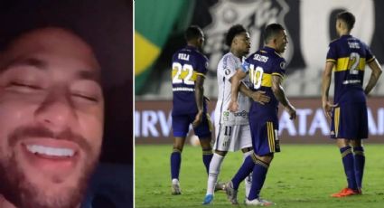 Neymar se burla de la eliminación de Boca Juniors ante Santos (VIDEO)