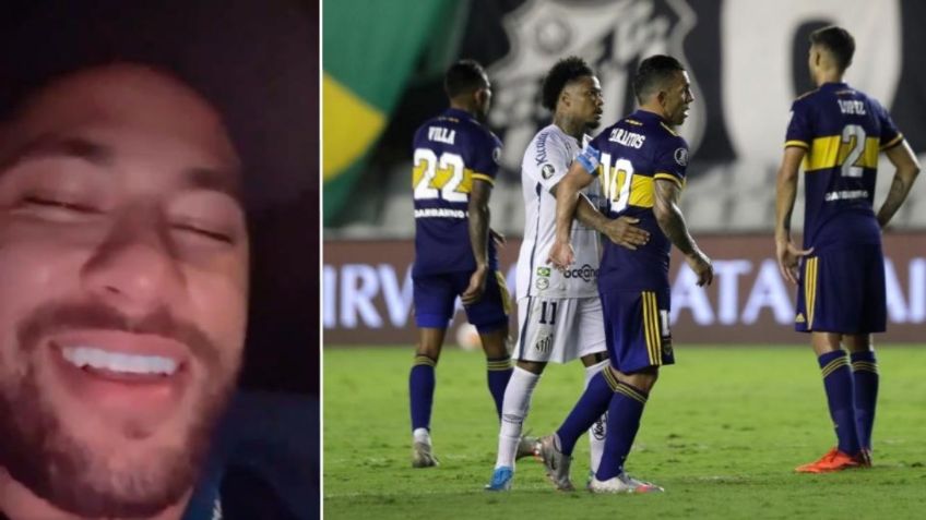 Neymar se burla de la eliminación de Boca Juniors ante Santos (VIDEO)