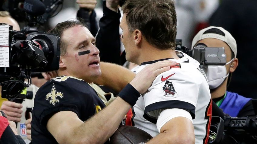 NFL: Tom Brady y Drew Brees en emotiva imagen tras el Buccaneers vs Saints (VIDEO)