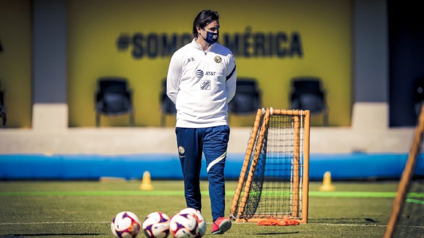 Santiago Solari a favor de la presión en América; dirige su primera práctica (VIDEO)