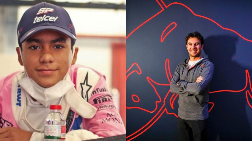 Checo Pérez arropa a pequeño piloto de 13 años para que se mude a Europa