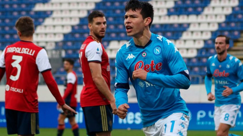 Chucky Lozano anota su primer gol del 2021 con el Napoli (VIDEO)