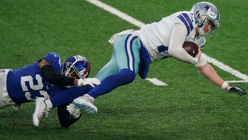 Dallas Cowboys, fuera de playoffs de la NFL al caer con los New York Giants