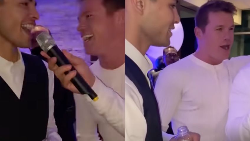Canelo Álvarez canta 'El Rey' acompañado de Ryan García y mariachi (VIDEO)
