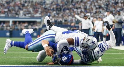 NFL: ¡Al hospital! El duro golpe que conmocionó a Daniel Jones en Cowboys vs Giants