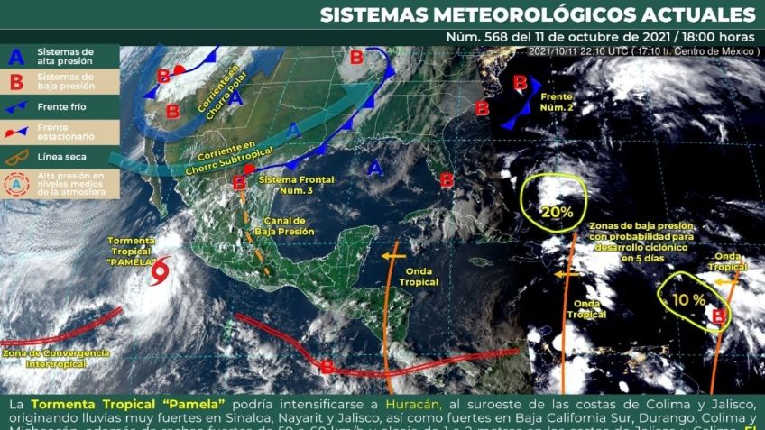 Huracán Pamela: ¿Cuál es su peligrosidad y cómo afectará a México?