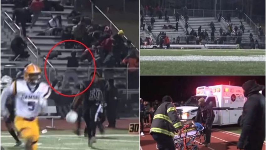 Balacera en partido de futbol americano colegial deja heridos en Alabama