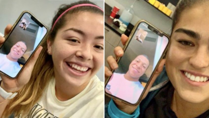 Liga MX Femenil: Así fue la videollamada de Mbappé con jugadoras de Tigres (VIDEO)