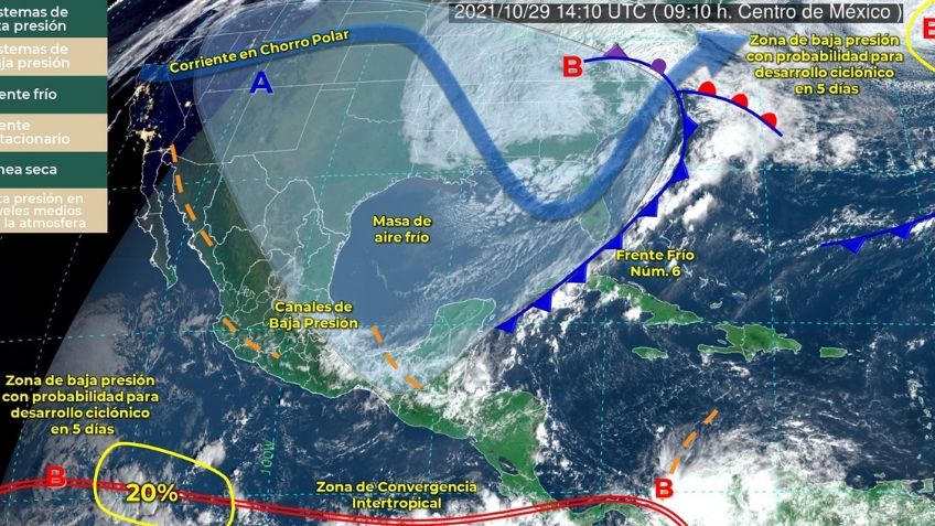 Frente frío 6: ¿Qué estado CERRARÁ sus puertos ante su paso?