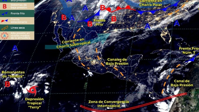 Frente frío 8: ¿Qué estados serán afectados HOY por lluvias?
