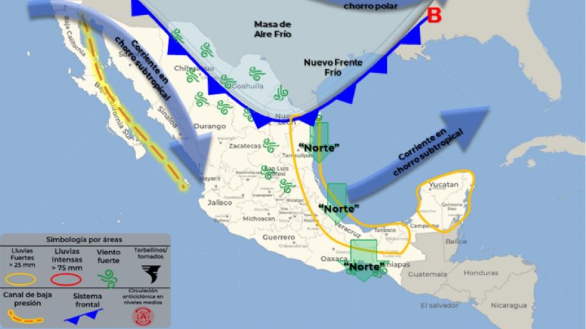 Frente frío 9: Así afectará al clima este 18 y 19 de noviembre