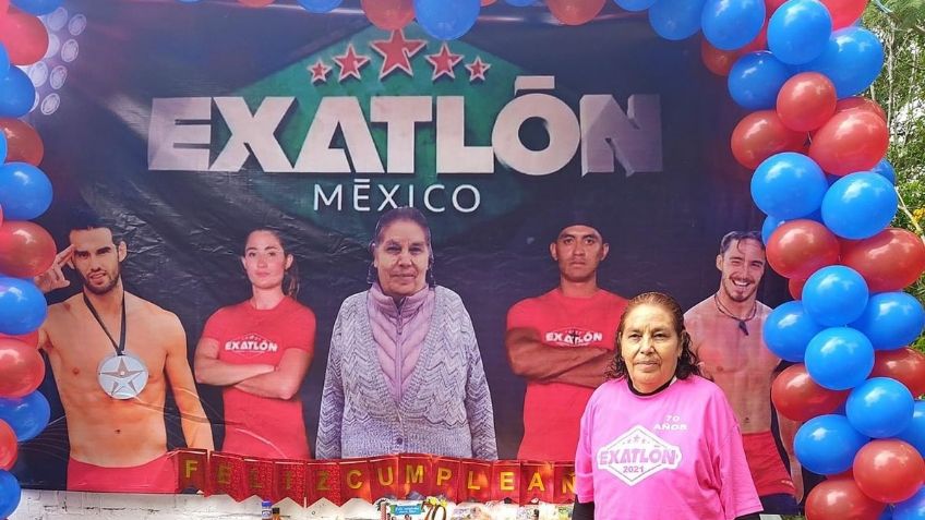 Exatlón México: Abuelita festejó cumpleaños con fiesta temática del reality