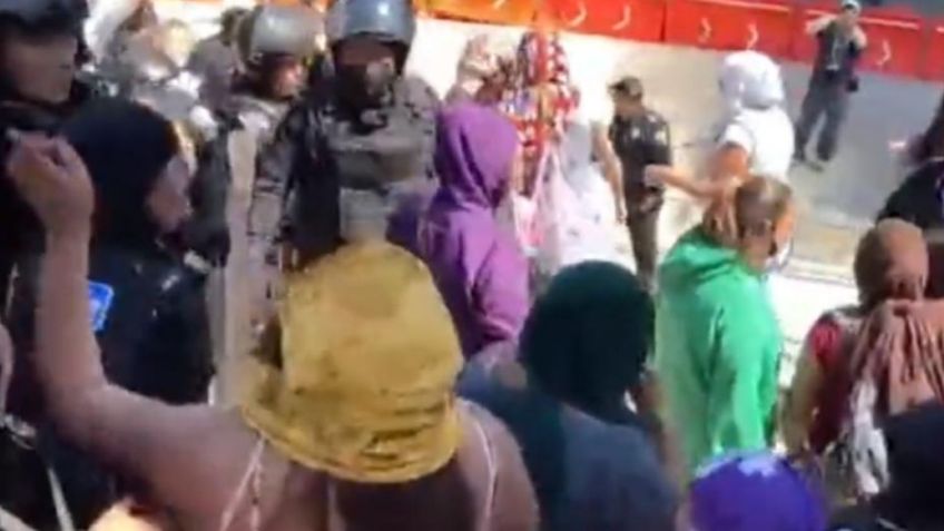 Grupo feminista IRRUMPE en el Red Bull Show Run de Checo Pérez (VIDEO)