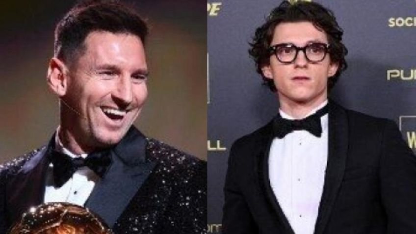 ¡Tú no eres Peter Parker! Así fue el encuentro de Messi con Tom Holland (VIDEO)