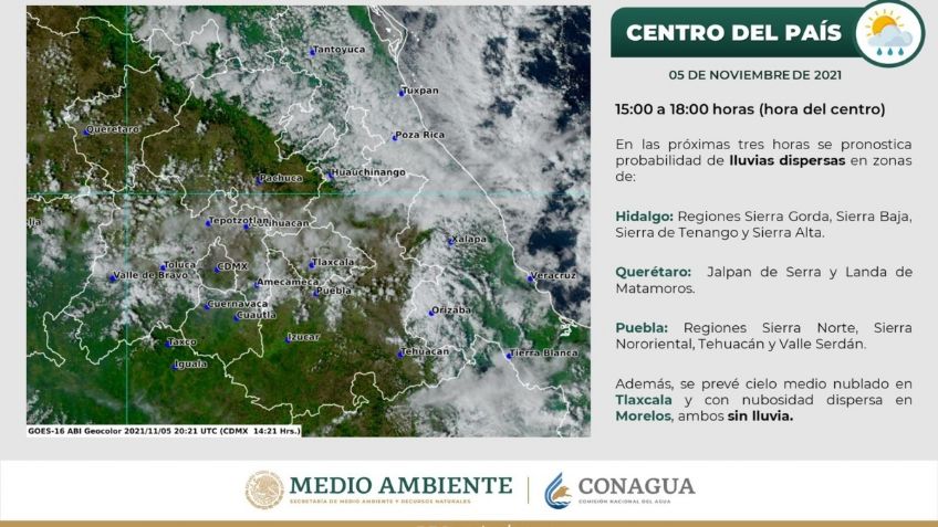 Frente Frío 7: Estos son los 4 estados que serán afectados con lluvias desde hoy