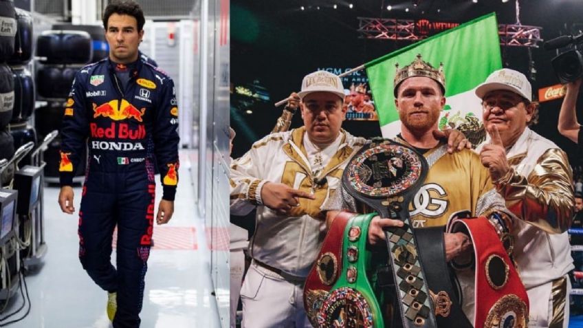 Checo Pérez manda emotivo mensaje a Canelo Álvarez tras vencer a Caleb Plant