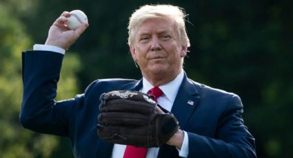 Donald Trump protagoniza accidente con niño y pelota de béisbol (VIDEO)