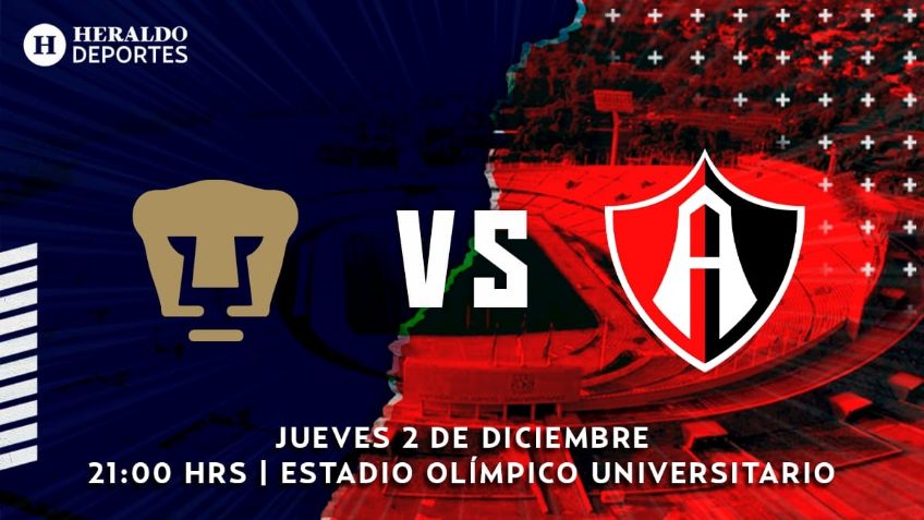 Qué canal transmite Pumas vs Atlas por TV: Semifinal Ida Liga MX 2021
