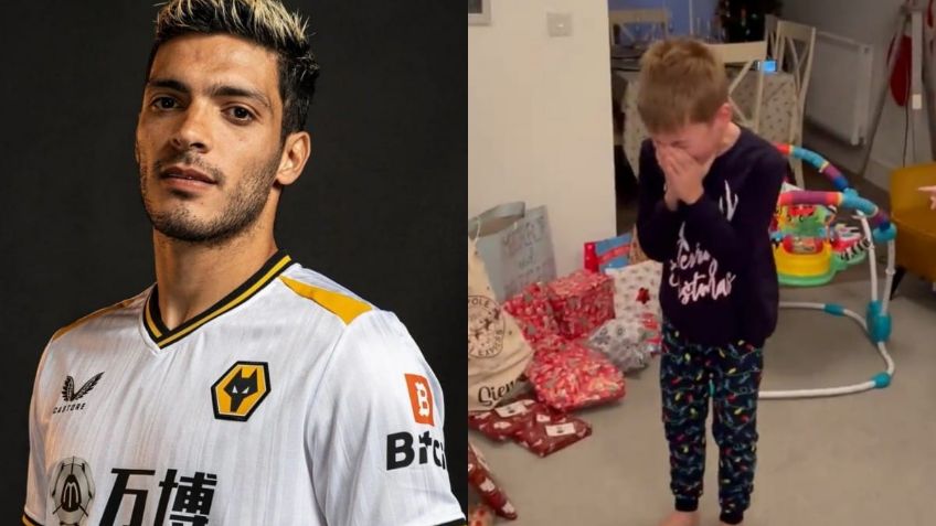 Raúl Jiménez emociona a pequeño fan en Navidad; su reacción se viraliza (VIDEO)