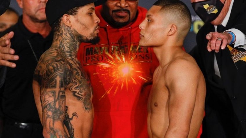 Pitbull Cruz vs Davis: Así fue el empujón y el tenso careo tras su pesaje (VIDEO)