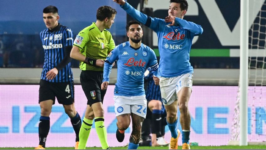Chucky Lozano anota gol en el Atalanta vs Napoli de la Copa Italia (VIDEO)
