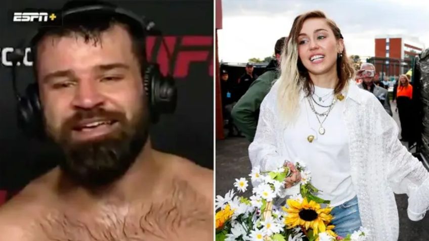 Miley Cyrus acepta cita de San Valentín de parte de peleador de UFC