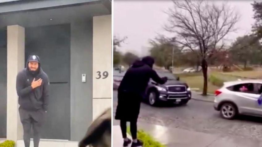 André Pierre-Gignac recibe visita de sus vecinos tras el regreso de Tigres (VIDEO)