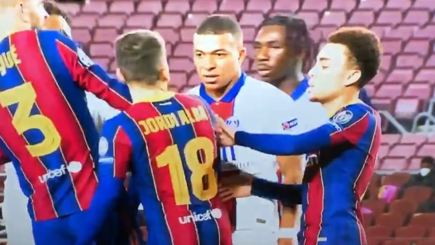 Mbappé y Jordi Alba protagonizan fuerte pelea: "En la calle yo te mato"