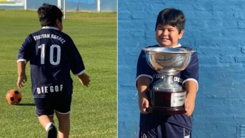Así fue el debut de Dieguito Fernando, hijo de Diego Maradona, en club infantil