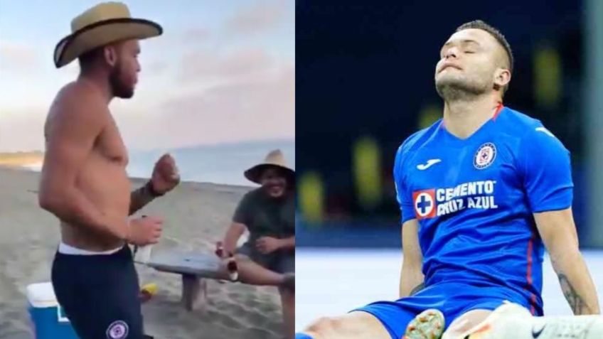 Cruz Azul: Filtran nuevo VIDEO de Jonathan Rodríguez tomando en la playa