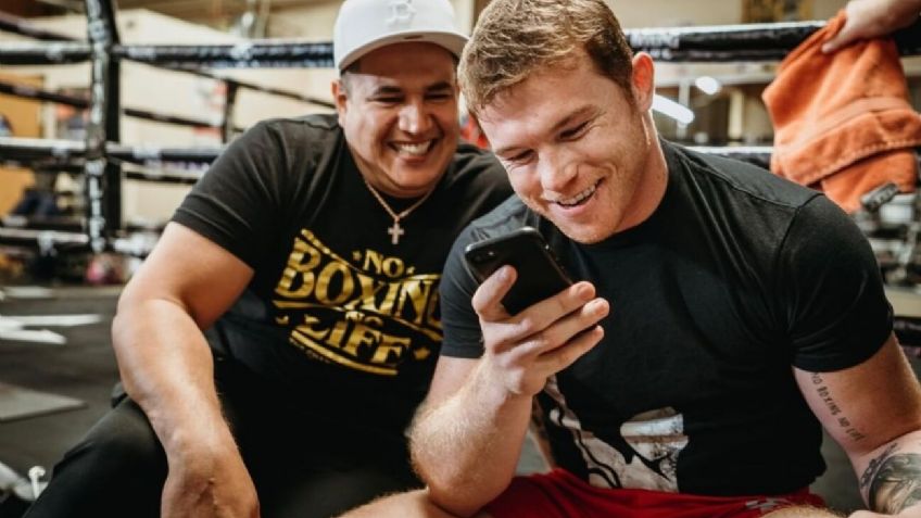 Canelo Álvarez felicita a Óscar Váldez por videollamada y queda 'ronco' (VIDEO)
