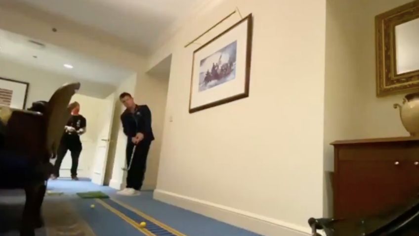 Así se relaja Canelo Álvarez previo a su pelea con Yildirim (VIDEO)