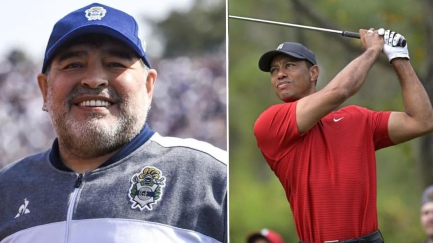 El día que Tiger Woods le negó un autógrafo a Diego Maradona