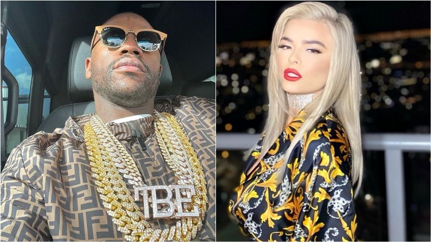 Floyd Mayweather presenta a su novia stripper hoy en su cumpleaños 44