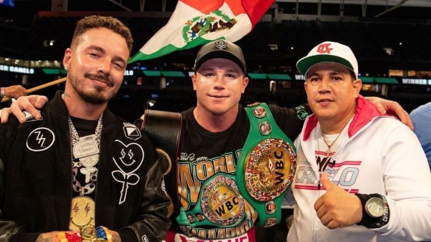 J Balvin se burló del Canelo Álvarez tras su lujosa boda con Fernanda Gómez