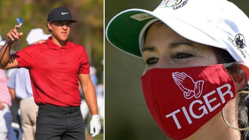 Golfistas realizan homenaje a Tiger Woods tras accidente automovilístico