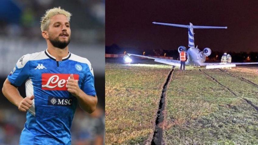 Napoli: Compañero del Chucky Lozano sufre percance en avión privado