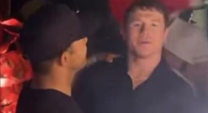 Canelo Álvarez es captado junto a Luis Miguel celebrando su triunfo (VIDEO)