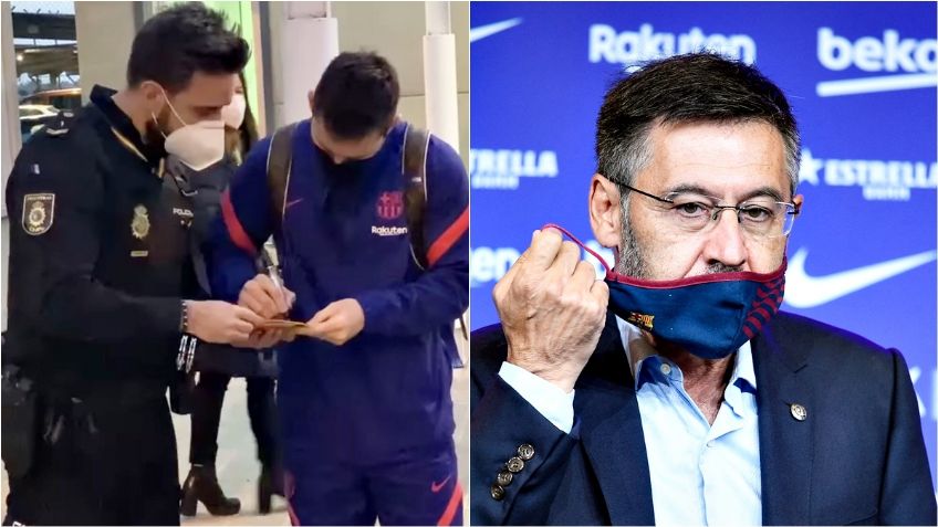FOTO VIRAL de Messi con policía explota las redes tras detención de Bartomeu