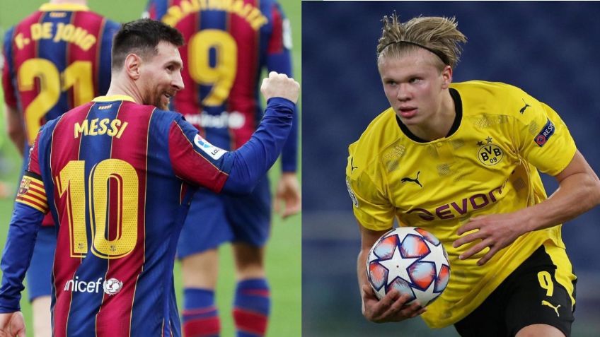 ¿Messi y Haaland juntos? El plan del Manchester City para lograrlo