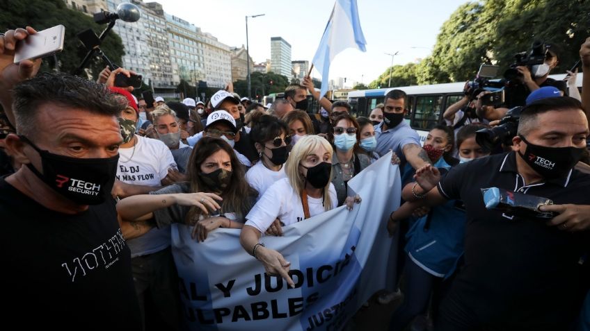 "¡Pedimos justicia!" Así fue la marcha en Argentina por Diego Maradona (VIDEO)