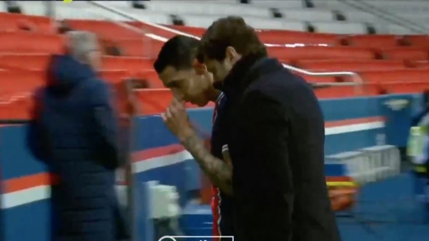 Así se enteró Ángel Di María del robo en su casa, durante juego del PSG (VIDEO)